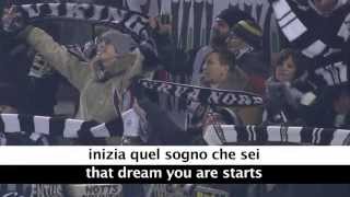 Juventus Theme Song  Storia Di Un Grande Amore  with Lyrics and Translation [upl. by Malti]