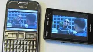 Nokia E71 vs Nokia N95 8GB Video Playback [upl. by Fitzhugh708]