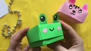 ★ SCATOLA FAI DA TE TUTORIAL 5 MINUTI ★ Origami semplici [upl. by Brandise832]