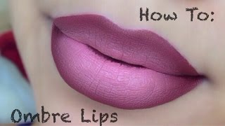 HOW TO  Ombre Lips Drugstore Products [upl. by Krum615]