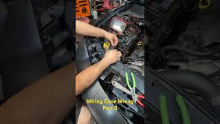 How to do wiring wrong part 3 automobile mechanic mechaniclife diy repair [upl. by Adnyleb]