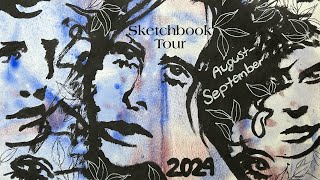 Ink Portrait Sketchbook Tour [upl. by Sherwin982]