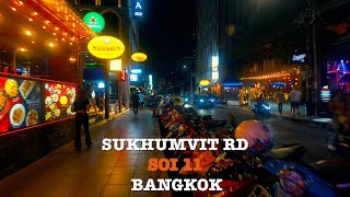 Sukhumvit Road  SOI 11  Walking Tour 4K 🇹🇭 Eleven Hotel  Cloud Nine thailand pattaya bangkok [upl. by Spencer]