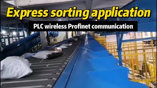 Express sorting wireless application！PLC wireless communication terminals [upl. by Amie]