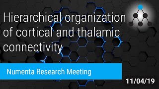 Paper Discussion Hierarchical organization of cortical and thalamic connectivity [upl. by Tayler]