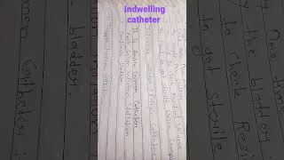 indwelling catheter bscnursing gnmnursing nursingfoundation [upl. by Halbert]