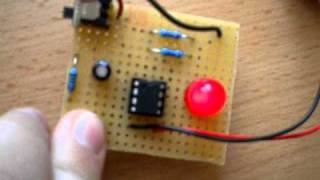 NE555N Timer  LED with Buzzer on PCB [upl. by Acinomahs653]