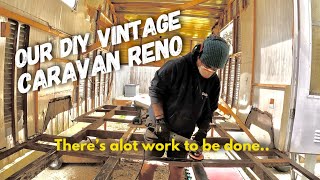 DIY Vintage Caravan Reno Part 5  Brand new Chasis [upl. by Atiuqes]