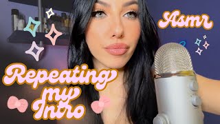 ASMR  Ripeto la mia Intro e il mio Outro  hand soundsmovements [upl. by Einnahc]