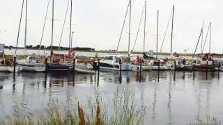 Ostsee Die Einfahrt zum Yachthafen von Orth auf der Insel Fehmarn in der Ostsee [upl. by Milano]