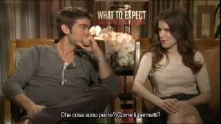 Che Cosa Aspettarsi Quando Si Aspetta  Intervista ad Anna Kendrick e Chace Crawford sottotitoli [upl. by Ycam628]