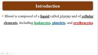 Hemotology Introduction Part I Cashirki 1aad [upl. by Akcira]