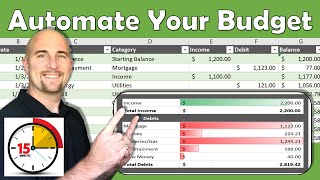 Excel Budget Template  Automate your budget in 15 minutes [upl. by Thedric]