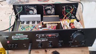 200 watt stereo amplifier making process [upl. by Illah980]