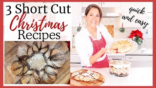 3 Shortcut CHRISTMAS RECIPES Easy and Quick  Star Bread Gingerbread Trifle Bowl amp Brie [upl. by Mikkel283]