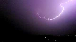 Texas Thunderstorm at Night Austin Hill Country 1 hour and 24 minutes [upl. by Loresz]