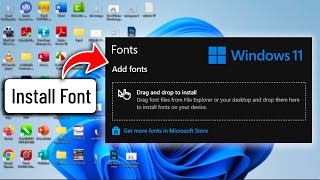 How to Install Font on windows 11 Laptop amp PC [upl. by Sheya]