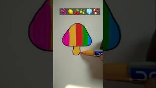 Mushroom drawing shortvideo satisfying ytshorts shivcreativearts [upl. by Iroak721]