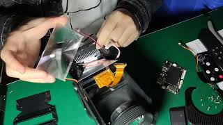 HY320 projector screen foreign matter amp dirt removal Tutorial hy320 projector factory tutorial [upl. by Anerol]