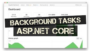 Running Background Tasks in ASPNET Core HANGFIRE [upl. by Odracir445]