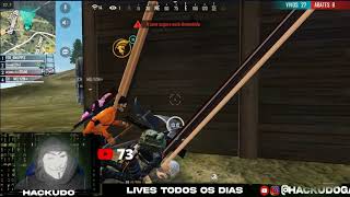 Hack Free Fire Grátis HACKUDO GAMER JOGANDO COM ESCRITOS [upl. by Aibar]