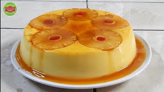 Receta de Tarta de Piña sin Horno  Volcado de piña  Cocina con Jenny [upl. by Cordey98]