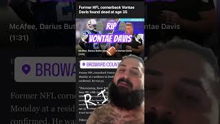 Vontae Davis Found DEAD In Broward County 🪦 🏈 👀 shorts espn nfl vontaedavis rip florida yt [upl. by Kearney167]