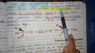 Mixed Sn1 amp Sn2 mechanism  SET mechanism  SNi mechanism \\organic chemistry Msc 1st semester [upl. by Lilac]