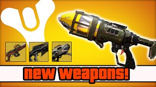 Destiny  NEW Exotic Weapons Exotic Core Shards amp Crotas End Raid Destiny Legendary Rewards [upl. by Naoh]