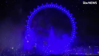 London fireworks 2018 Itv news [upl. by Louis529]