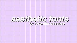 MY TOP 10 AESTHETIC FONTS🌻💍 [upl. by Ahtanamas508]