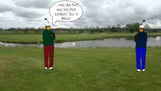 Franz Fairway amp Egon Eisen auf der 2 in Golf in Wall [upl. by Gentry203]