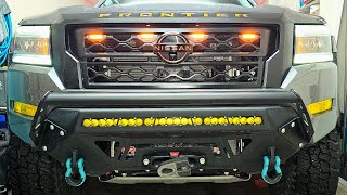 HOW TO INSTALL amp WIRE RAPTOR LIGHTS ON ANY 2022 NISSAN FRONTIER [upl. by Mloclam341]