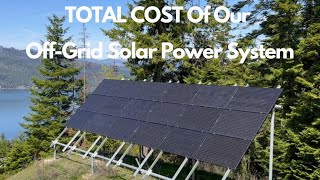 Off Grid Solar Power System Cost [upl. by Flemming]