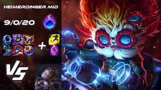 MID Heimerdinger vs Orianna  EU Grandmaster Patch 1421 [upl. by Birkle]