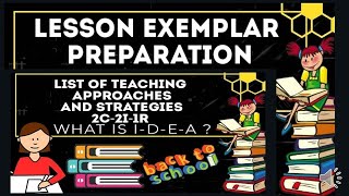 LESSON EXEMPLAR TEMPLATE  IDEA Template  2C2I1R Pedagogical Approaches and Strategies [upl. by Weinhardt269]