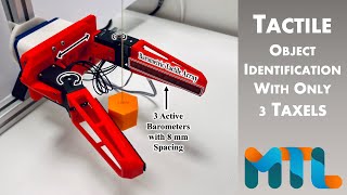 Tactile Identification of Object Shapes with a Barometric Sensor Array and ETroll Robot Gripper [upl. by Bjork560]