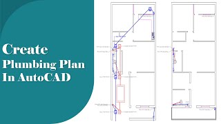 Create Plumbing Plan in AutoCAD with Floor Plan [upl. by Dedie]