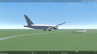 B787 Landing  FlightLine JSLL 22 swiss001landings [upl. by Egiaf]