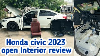 honda civic 2023 model open interior honda civic 2023 model review [upl. by Neram257]