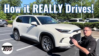 2024 Toyota Grand Highlander Review amp Drive Key Features and Impressions [upl. by Rachaba]