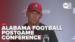 Alabama Postgame Conference  October 12 2024 [upl. by Icyac]