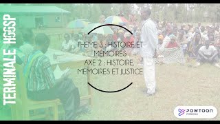 TERMINALE HGGSP  Histoire mémoire et justice [upl. by Shaylynn]