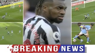 Allan Saint Maximins incredible highlights in Newcastle 3 3 Man City [upl. by Weitman976]