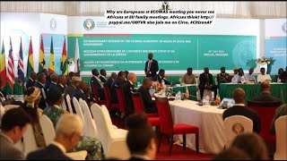 Why are Europeans at ECOWAS meeting you never see Africans at EU family meetings [upl. by Eenad]