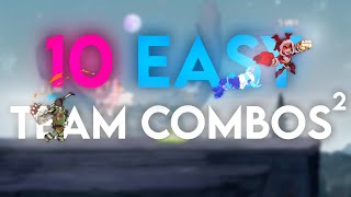 10 of the EASIEST Team Combos in BRAWLHALLA 2 [upl. by Omocaig]