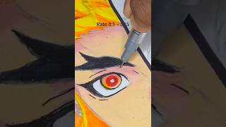 Anime vs Realism  drawing Rengoku in original style shorts [upl. by Aener]