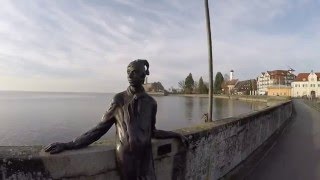 STREET VIEW Die Uferpromenade von Langenargen am Bodensee in GERMANY [upl. by Hebner]