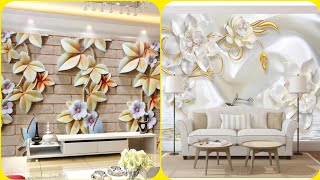 Top 50 Living Room Wallpaper design Ideas 2022 Wall Painting ideas  Home Interior Decorating Ideas [upl. by Legir247]