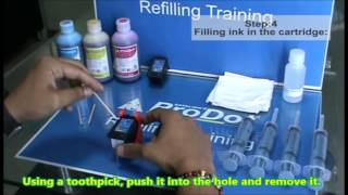 How to refill Canon CL811CL98 inkjet cartridge English Version [upl. by Rebe]